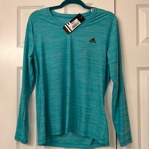Blue Adidas Activewear Top